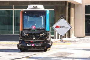 First Transit 3M autonomous vehicle